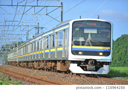 Sobu Line Sakura-Monoi JR East 209 series C409 formation (Makuhari) Sobu Line Sakura-Monoi JR East 209 series C409 formation (Makuhari) 118964280