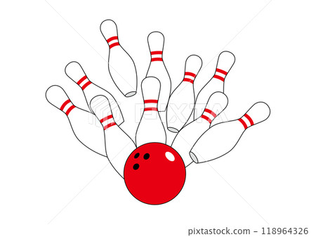 保齡球和球 118964326