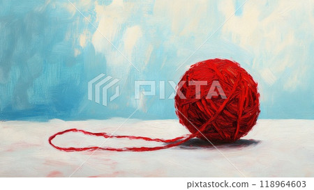 Red ball of yarn_1 118964603
