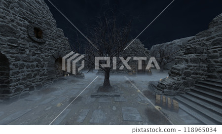 Fortress courtyard 118965034