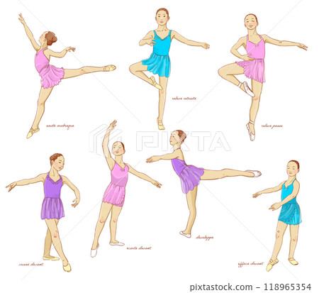 芭蕾課姿勢套裝 118965354