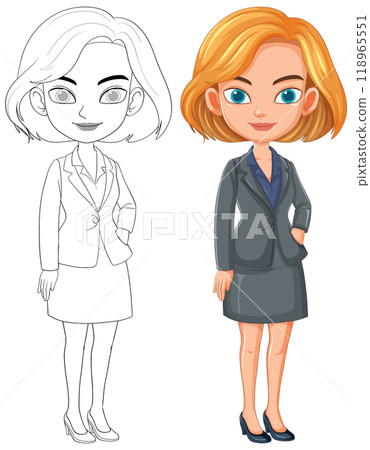 Professional Woman in Business Attire 118965551
