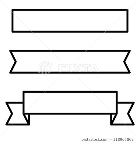 Set of simple ribbon frames 118965802