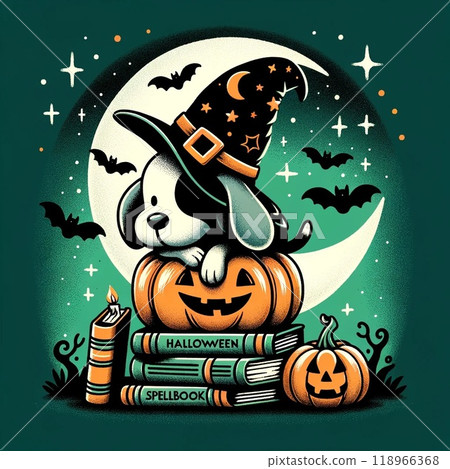 可愛的萬聖節背景 118966368