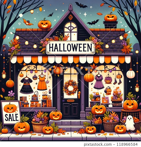 Halloween costume background 118966584