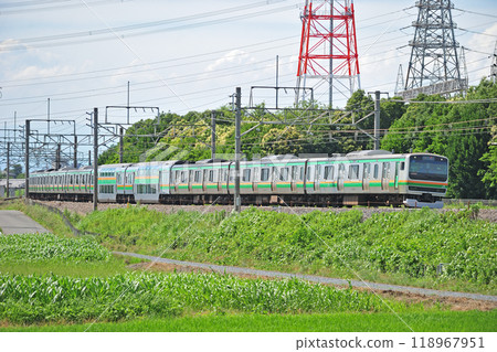 高崎線 本所岡部 JR 東日本 E231 系 1000 系 U520 編組(小山) 高崎線 本所岡部 JR 東日本 E231 系 1000 系 U520 編組(小山) 118967951