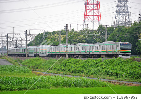 高崎線 本所岡部 JR 東日本 E231 系 1000 系 U530 編組(小山) 高崎線 本所岡部 JR 東日本 E231 系 1000 系 U530 編組(小山) 118967952