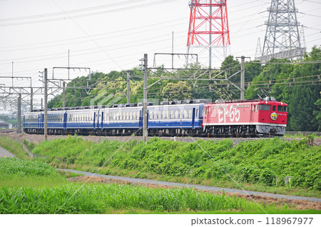 高崎線 本所岡部 JR 東日本 EF65-1118（田端）+ 12 系（高崎）EL 臼井 118967977