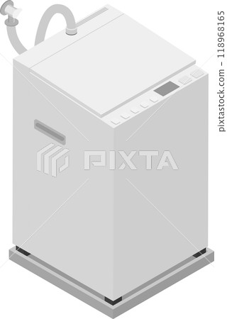 Simple material of an isometric vertical washing machine 118968165