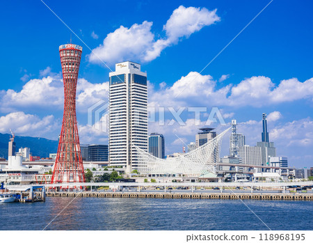 神戶港塔及灣區 118968195