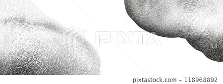 A wave of black dots with a sandy texture. An abstract, grainy background featuring a noisy gradient pattern. A wave of black dots with a sandy texture. An abstract, grainy background featuring a noisy gradient pattern. 118968892