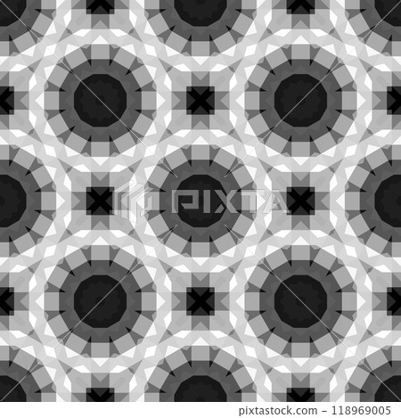 Abstract geometric black and white hipster fashion gradient pattern, fabric decor with polygonal form Abstract geometric black and white hipster fashion gradient pattern, fabric decor with polygonal form 118969005