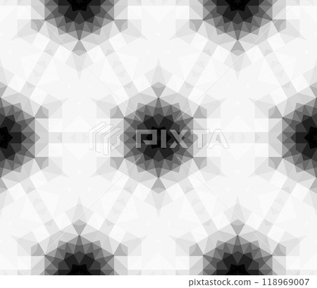 Abstract geometric black and white hipster fashion gradient pattern, fabric decor with polygonal form Abstract geometric black and white hipster fashion gradient pattern, fabric decor with polygonal form 118969007