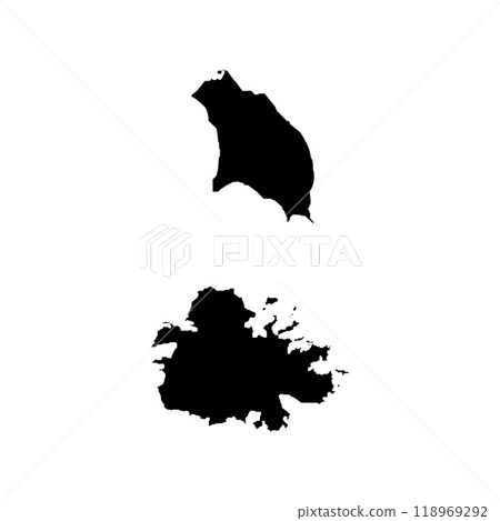Antigua and Burbuda Map Icon Antigua and Burbuda Map Icon 118969292