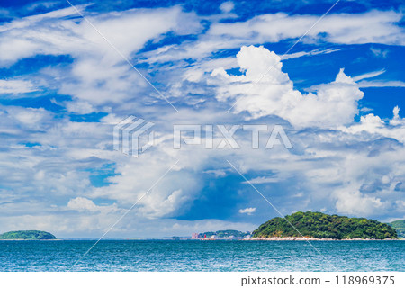 A typhoon is approaching and a storm is looming 118969375