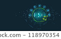 Environmental Social and Governance (ESG) Goals sustainable business management. Account the environment, networked connection  ESG icon concept. 118970354