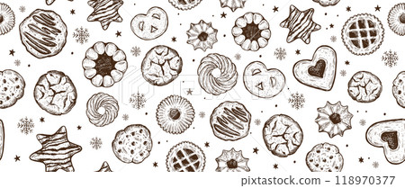 cookie, pattern, vector 118970377