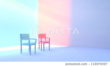 多彩的椅子 多彩的椅子 118970497