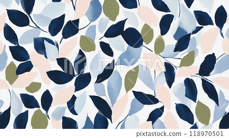 Stylish leaf pattern 118970501