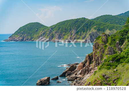 A picturesque sea bay. A picturesque sea bay. 118970528