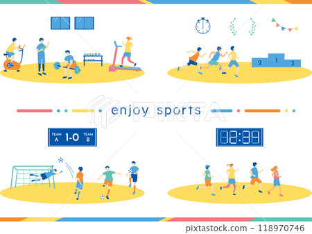 People who enjoy sports 118970746