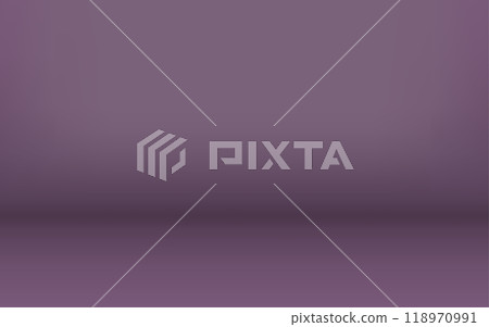 Purple studio background. Empty room or space for backdrop, product, presentation and banner. Halloween and horror theme Purple studio background. Empty room or space for backdrop, product, presentation and banner. Halloween and horror theme 118970991