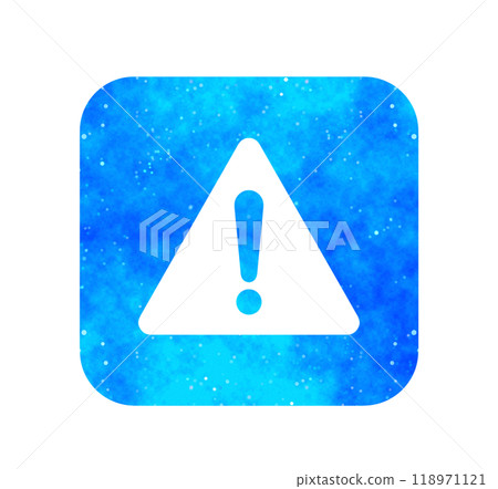 Blue starry sky | Warning mark Blue starry sky | Warning mark 118971121