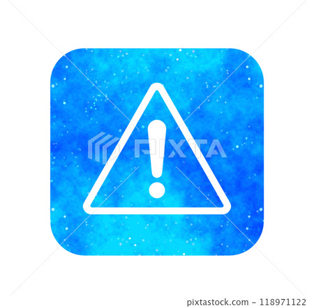 Blue starry sky | Warning mark 118971122