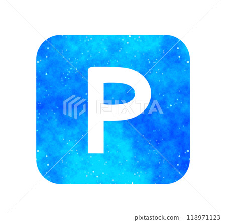 Blue starry sky | Simple P mark Blue starry sky | Simple P mark 118971123
