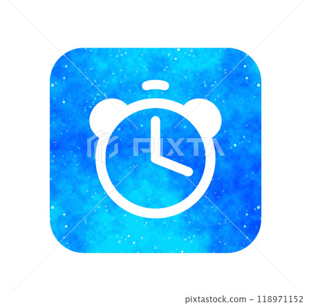 Blue starry sky | Simple alarm clock 118971152