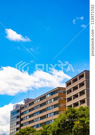 【京都風景】禦池街的天空與建築物 118971582