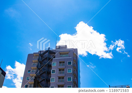 【京都風景】禦池街的天空與建築物 118971583
