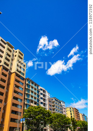 【京都風景】禦池街的天空與建築物 【京都風景】禦池街的天空與建築物 118971592
