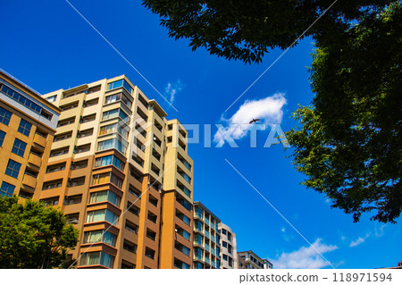 【京都風景】禦池街的天空與建築物 118971594