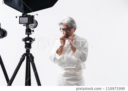 Chef cook senior male photography Chef cook senior male photography 118971990