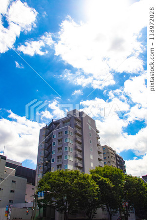 【京都風景】禦池街的天空與建築物 118972028