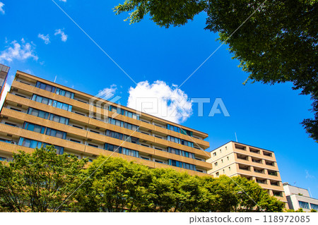 【京都風景】禦池街的天空與建築物 118972085