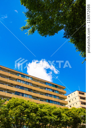 【京都風景】禦池街的天空與建築物 【京都風景】禦池街的天空與建築物 118972086