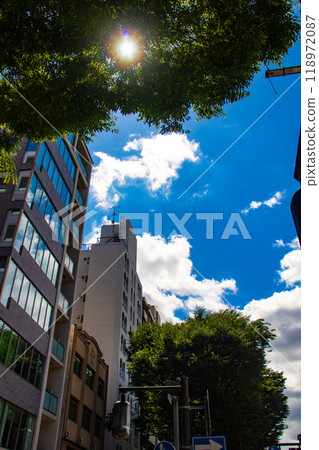 【京都風景】禦池街的天空與建築物 【京都風景】禦池街的天空與建築物 118972087