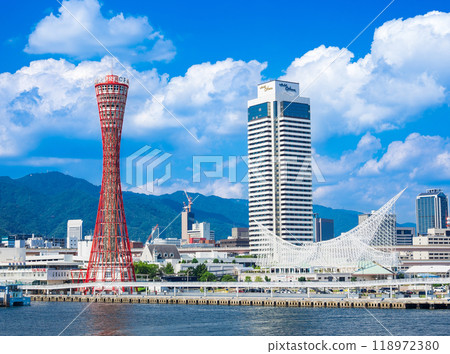神戶港塔及灣區 118972380