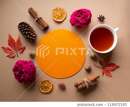 Autumn-inspired graphics 118972585