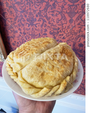 fried homemade meat pies. home cooking fried homemade meat pies. home cooking 118972680
