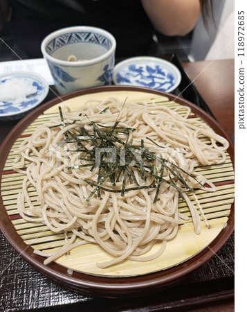 buckwheat noodles asian food cuisine. 118972685