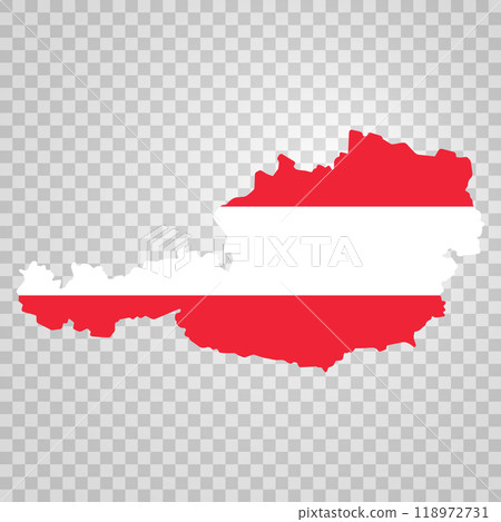 Austria map icon. Map of Austria with flag. Marketing materials, travel guides or digital projects, map logos Austria map icon. Map of Austria with flag. Marketing materials, travel guides or digital projects, map logos 118972731