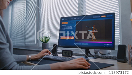 AI video generator generate high-quality video of dancing ballerina on PC 118973172