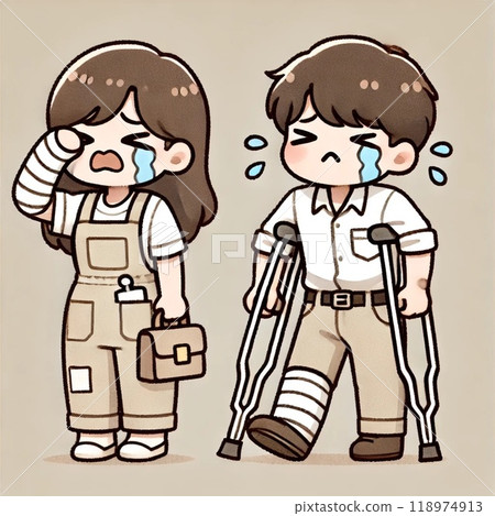 受傷的男人和女人 118974913