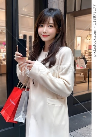 喜歡購物的女性 118975177