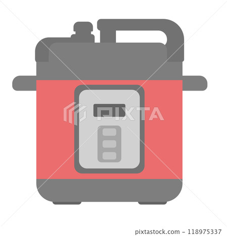 Illustration of electric pressure cooker 118975337