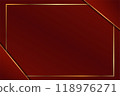 the luxury background by using red and gold  118976271
