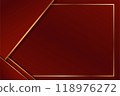 the luxury background by using red and gold  118976272
